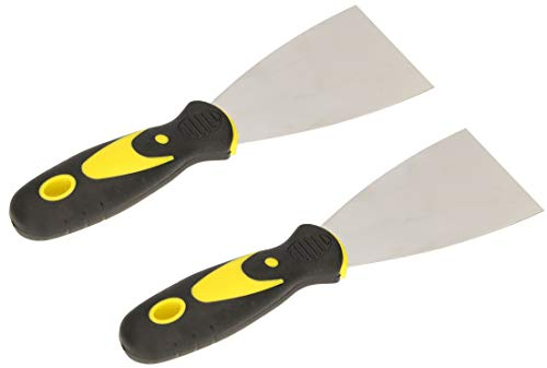 KOTARBAU® 2er Set Edelstahl Malerspachtel 60 mm Gipser Spachtel Universalspachtel Kratzer zum Entfernen Palettenmesser mit Gummigriff