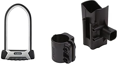 ABUS U-Lock Granit XPlus 540 and Eazy KF Bracket, Bike Lock with Strong Parabolic Shackle, ABUS Security Level 15, Black & Zubehör USH 540, 18576 Mount