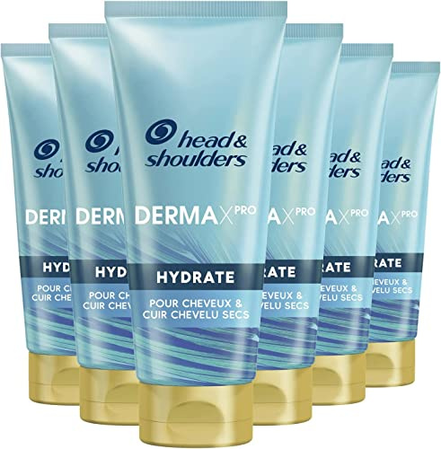 Head & Shoulders Dermaxpro Hydrate Feuchtigkeitsspendendes Shampoo für Haar und Leder, 6 x 200 ml