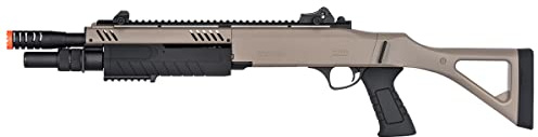High FPS Tri-Shot 11'' Airsoft Shotgun Pump Action BO Manufacture FABARM STF w/Fixed Stock (2 Shells Included)