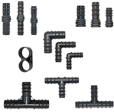 conector de tubo de manguera 1/2 3/4 Manguera de jardín de 1 pulgada Tee Codo de enchufe de enchufe de codo 16/20 / 25mm EDUCACIÓN FÍSICA Reparación del colector de la manguera de 90 grados.(Grey)