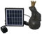 Wasserspeier Froschkönig auf Kugel mit Solarpumpe 19cm für Miniteich als Teichdeko - Gartendeko