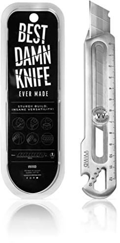 VViViD Best Damn Knife - Utility Blade - Guiding Tip, Stainless Steel Utility Blade and Multi-Function