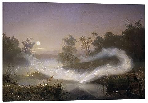 Posterlounge Tanzende Feen Acrylglasbild von August Malmström 60 x 40 cm Wandbilder Wanddeko