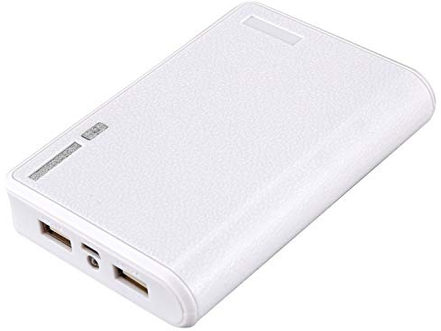 BYCUFF Cargador USB Portátil 5V 2A 18650 Caja de batería Banco 'Alimentación para Smartphone Iphone6 ​​Color: Blanco