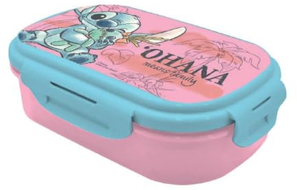 Disney Contenitore per il pranzo con cucchiaio, Stitch