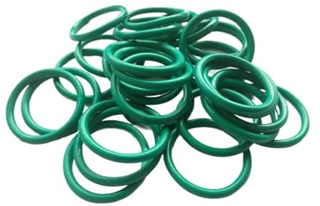 5 Stück Fluorkautschuk-O-Ringe, 61mm AD, 56mm ID, 2.5mm Breite, FKM-Dichtungsdichtung für Maschineninstallationen, Grün