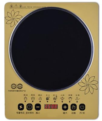 Plaque de cuisson à induction portable 2200 W avec vitrocéramique et 4 réglages de température, plaque à induction, plaque à induction, plaque à induction jusqu'à 50% d'économie d'énergie