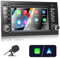 Liulbobu Radio de Coche para Audi A4 S4 RS4 2002-2008 Compatible inalámbrico Apple Carplay y Android Auto, Radio de 7 Pulgadas con Pantalla táctil/Bluetooth/FM/Am/USB/DPS/RDS/Mirror Link