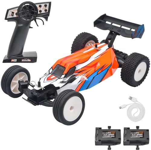 Serpent 1/24 Mini RC RTR, 2,4 GHz, Coche teledirigido con giroscopio | vehículo Todoterreno de Alto Rendimiento, Incluye 2 batería y Cable de Carga USB (430001-2)