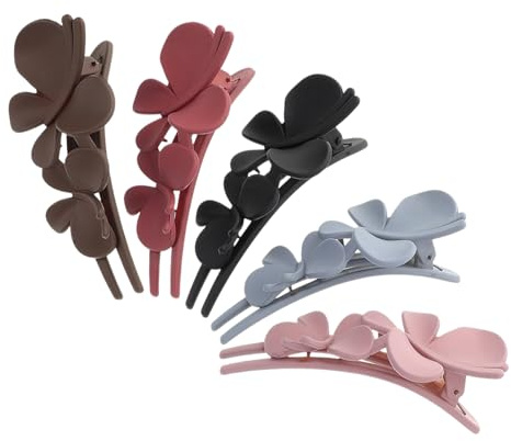 Hohopeti Grandes Pinces à Cheveux Antidérapantes pour Coiffures Élégantes et Look Stylé Lot de 5