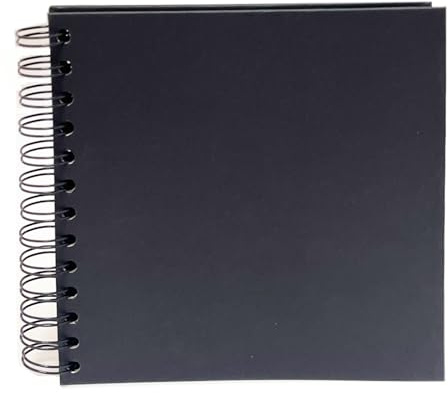 JOYISEN Fotoalbum 20 Blätter Schwarz Fotoalbum zum Selbstgestalten Klein DIY Fotobuch für Memory Book Valentinstag Geburtstag Jahrestag Thanksgiving Weihnachten (17CM*17CM)