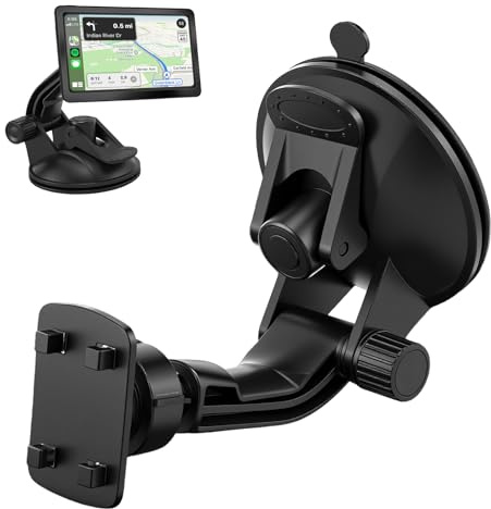 Auto Halterung für Carplay Bildschirm,Autohalterung Navigationsgeräte | Kompatibel mit 4.3/5 Tragbaren Monitoren,Armaturenbrett Saugnapf Halterung,Monitorhalterung für Rückfahrkamera-Monitor,Navi