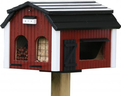 Wildlife Garden Futterhaus Futterscheune Rot