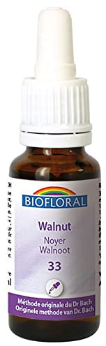 BIOFLORAL - 33 Walnut, Noyer BIO DEMETER - Equilibre - Fleur de Bach Authentique - Compte-gouttes 20 ML