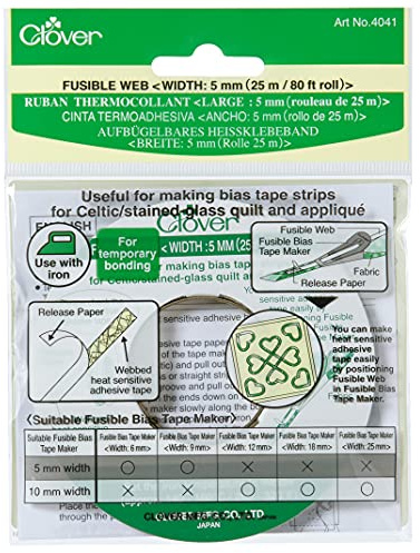 Klöver Fusible Web 5 mm x 25 m, 1, Vit