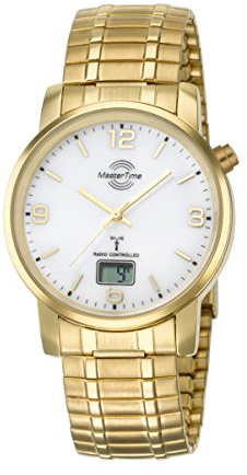 Master Time Funk Quarz Herren Uhr Analog-Digital mit Edelstahl Armband MTGA-10312-12M