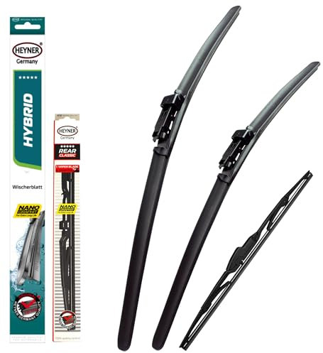 Heyner Fits: Vauxhall Zafira 2005-onwards Full Set Hybrid Wiper Blades Front Rear HH2822PT14HRC
