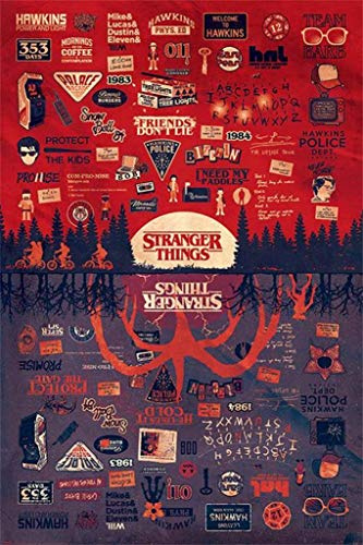 Grupo Erik PP34401-Multicoloured-61 x 91.5cm,Poster (05C) Stranger Things The Upside Down (61X91,5)