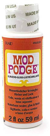 Mod Podge glänzend 59g für Serviettentechnik Papierbastelarbeiten Decoupage Projekte Puzzle Saver Zubehör Puzzle