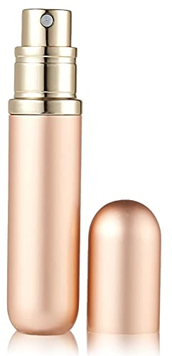 BRARIOS Parfümzerstäuber Nachfüllbar,leer Reise Parfüm Zerstäuber,5ml Mini Portable Sprühflasche,Taschenzerstäuber für Unterwegs(Y-Rose Gold)