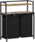 Lifewit Cesto Portabiancheria 2 Scomparti 95L, Mobile Biancheria Sporca con Ampio Ripiano e 2 Sacco Porta Biancheria in Tessuto Oxford per Lavanderia, Camere da Letto, Bagno, Nero