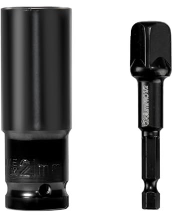 ColumPRO 1/2'' Impact Drive Socket Sets, 21mm 6-Point Impact Socket and 1/2'' Hex Shank Impact Adapter