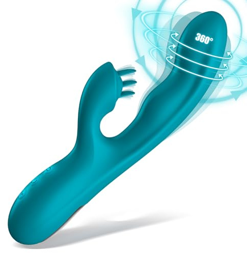 G Punkt Vibration für Frauen mit 360°, Sex Spielzeug für Die Frau mit 3 Rotation 10 Vibrations 10 Zungenleck Modi, Sex Spielzeug Dildos Vibrator Sexspielzeug Vibratorensets für Frauen Sex Toys