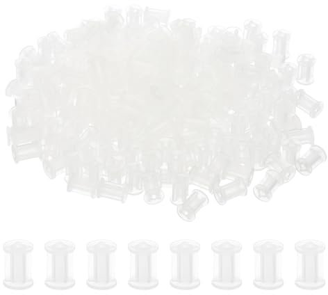 PATIKIL Separador de Soporte de PCB 200 Piezas 10mm/0,4 Altura Columna de Soporte de Placa de Circuito Impreso Aislamiento de Placa de Soporte Cilindro de Soporte Plástico Transparente