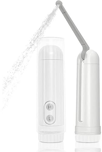 Bidet Portable, Mini pulvérisateur de Bidet électrique pour hygiène des Toilettes avec capacité de 140 ML, 2 Options de Pression et Conception de Rotation à 180 degrés, pour l'hygiène personnelle, l