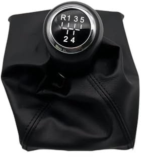Autopartes Pomo De Palanca De Cambios Manual De Cuero De 5/6 Velocidades para Vauxhall Opel Astra III H 1.6 2004-2010(5 Speed)