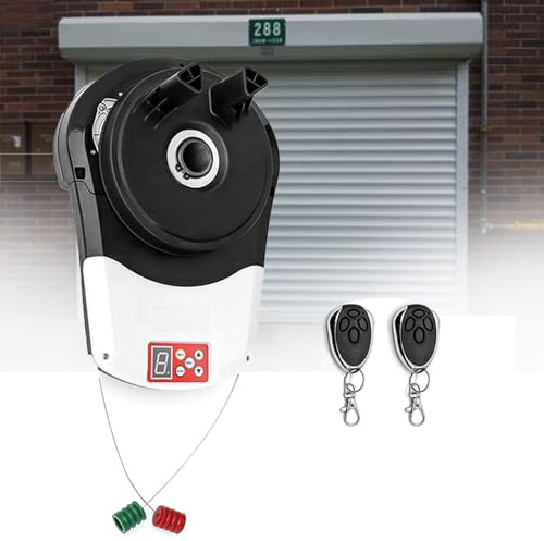 HSSMEUR Automatic Roll Up Door Opener,Roll Up Garage Door Opener,Stainless Steel,For Garage,Warehouse,Store,Barn,Farm