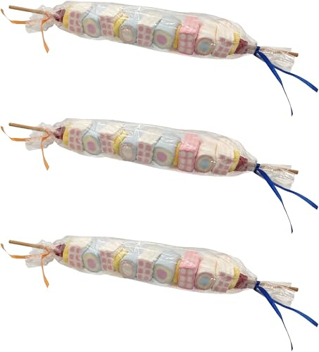 I laboratori di TONTON PIERROT - Pasticceria artigianale francese, spiedino: (marshmallow per feste o barbecue da grigliare 100 g. Confezione da 3