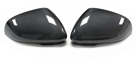 Door Wing Mirror Covers For Jaguar For XF For XJ For XK For XE 2011-2019 Carbon Fiber Car Door Rearview Side Mirror Accessories Mirror Cover Cap(A Add On Style)