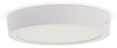 M Ledme - Panel de Superficie Serie Slim 12W, 1200lm, Luz fría (6000k). Lámpara de techo de interiores IP20. Ideal para Baño, Cocina, Dormitorio. Fácil de instalar, LM5240.