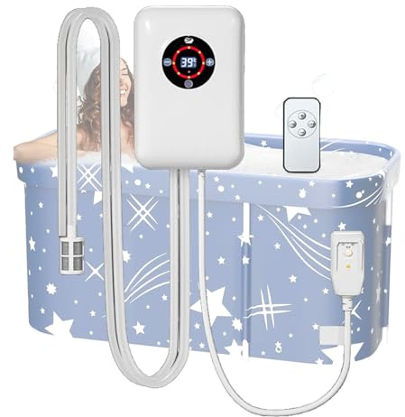 Weyot Chauffe-Eau thermostatique, température constante de 30 à 43 °C, sécurité Multiple, pour Petites piscines, baignoires, seaux, réservoirs, Cadeau d'hiver, de Noël ou d'anniversaire.