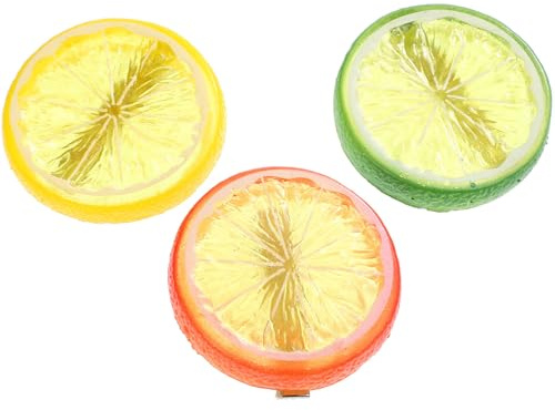 Toddmomy Barrettes à Cheveux Citron Créatives pour Filles, 3 Pièces, Légères et Portables en Plastique, Accessoires pour Shopping et Anniversaires
