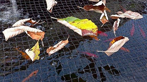 Black Pond Cover Netting 3m (9') x 2m (6'), Heavy Duty Premium Woven Fine Mesh Garden Net Cover for Pond Protection, Protects Koi Fish from Blue Herons and Pond Predators
