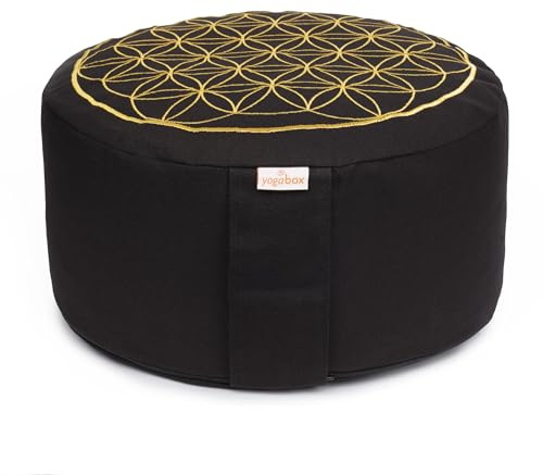 Yogabox Meditationskissen Glückssitz® Blume des Lebens