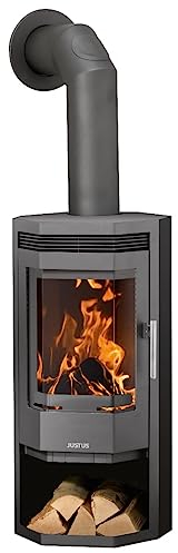 Justus 6531 29 Usedom 5 Kaminofen Stahl Gussgrau/A+