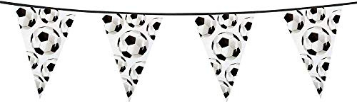 Boland - Guirnalda de banderines de 6 Metros, Altura de 30 cm de fútbol, Multicolor, 562500