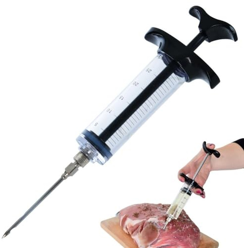 ORION Marinierspritze 30 ml Marinade Injektor Bratenspritze für Fleisch BBQ Grill Sauce Würze Spritze