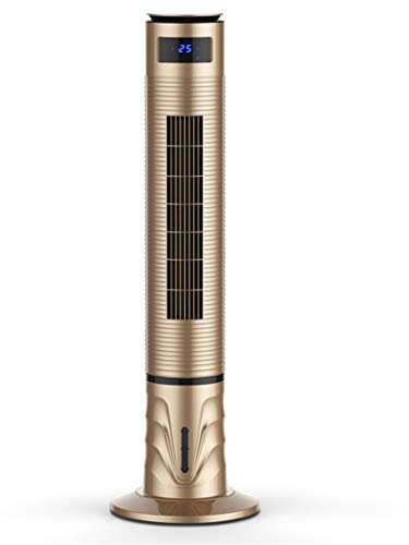 Air Cooler Ventilateur Colonne évaporatif Climatiseur Refroidisseur d'air avec Humidificateur 3en1 Ultra Silencieux évacuation Simple (Gold)