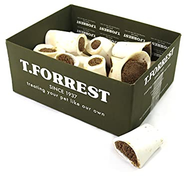 T.Forrest Air-Dried 3 Meat Filled Bones for Dogs (15 Pack) - 100% Natural, Long-Lasting, Grain-Free & UK Made