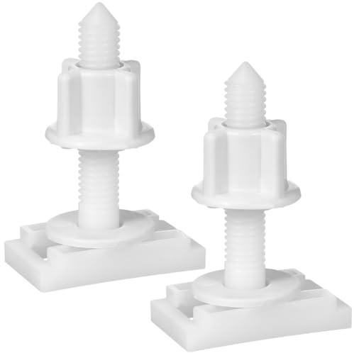 Abattant Wc Avec Vis Kit De Boulons En Plastique Pour Abattant Wc 2 Jeux De Vis Carrées Écrous Et Rondelles Installation Facile