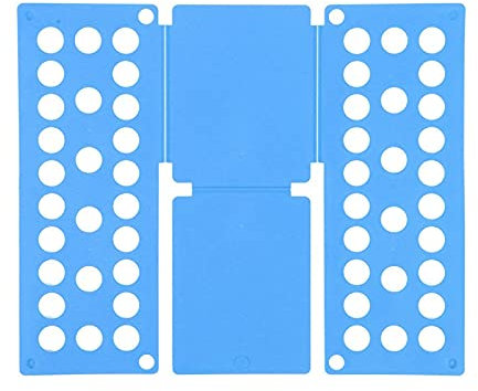 Hemd-Ordner-Hemd-Faltbrett,T-Shirts-Kleidung-Ordner,Hemd-Ordner-Board,T-Shirt Organizer,Faltbrett,Dauerhafte Kunststoff-Wäscherei-Ordner Faltbretter (Farbe : Blau, Größe : Kinder)