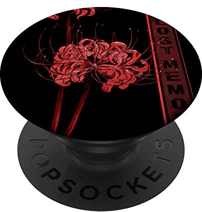 Japanese Spider Lily Soft Grunge Anime Aesthetic Flower PopSockets Adhesive PopGrip