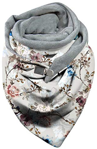 Damen Schal Baumwolle Dreieckstuch Frauen Winterschal Herbstschal Warm Dreieck Schal Halstuch Scarf