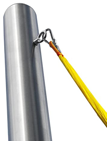 Pina DESIGN seit 1979 - 1x Pfosten für Hängematte, wetterfester Hängematten Mast zur Befestigung | Outdoor Gestell (1,95m Pfosten – für 1 Person & Hängemattenlänge max. 280cm, Ohne Bodenhülse)