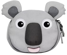Affenzahn Lenkertasche mit Kletthalterung für Fahrrad, Tretroller und Laufrad Koala - Grau